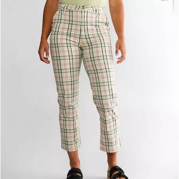 Brixton Plaid Victory Straight Chino Pants - Picture 1 of 9